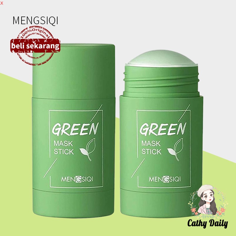 MEIDIAN Green Tea Mask Cleansing Clay Stick Mask wajah Masker komedo Acne Cleansing blackhead Mask