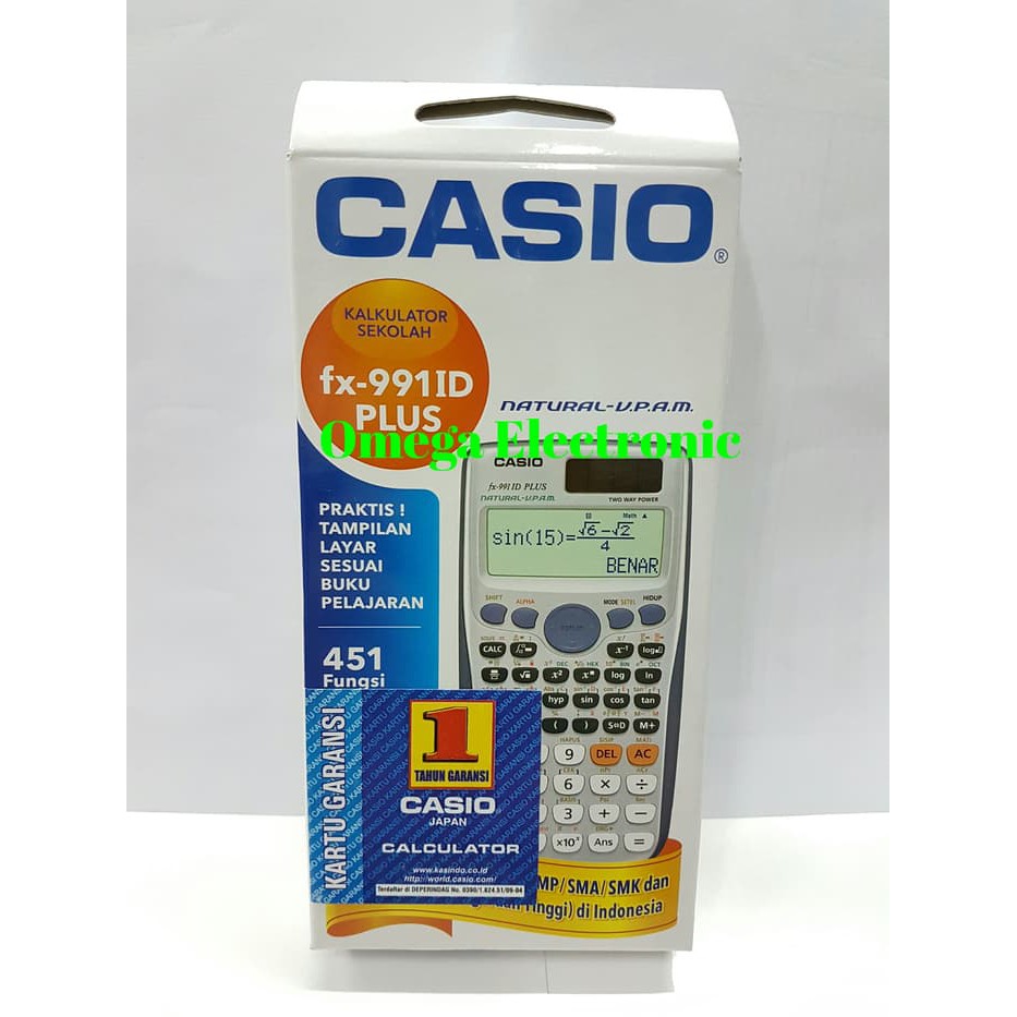 

Casio FX 991 ID Plus - Scientific Kalkulator