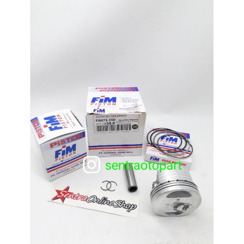 piston seher kit megapro monoshok oversize 150 original fim