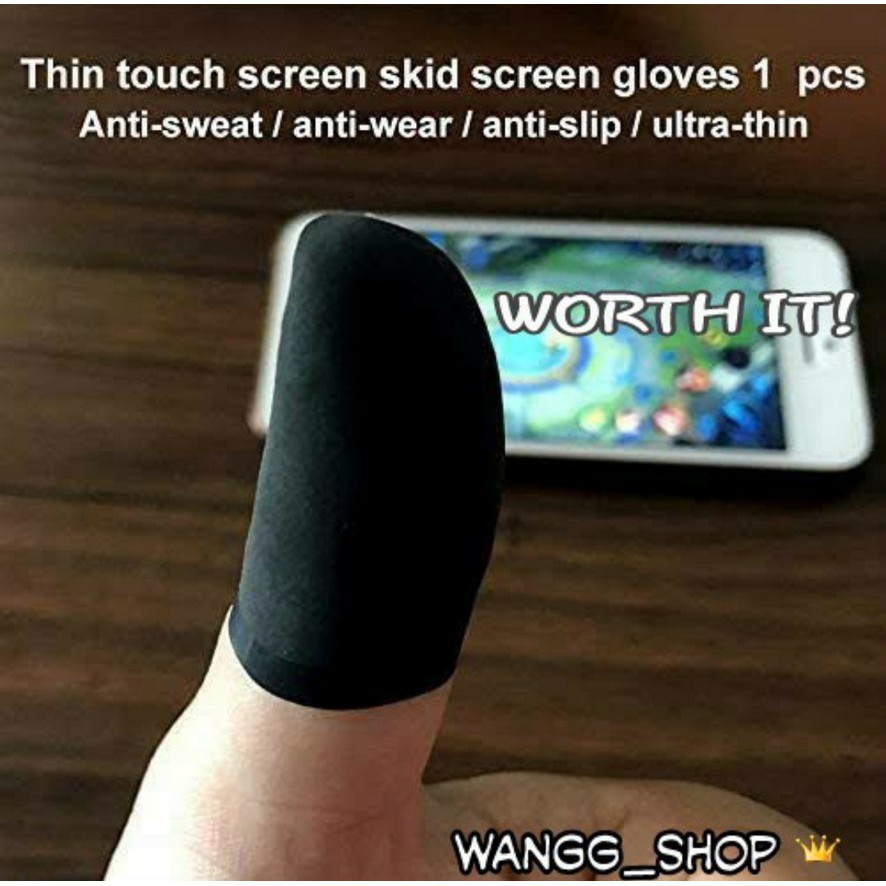 [MURAH] SARUNG TANGAN UNTUK JEMPOL ANTI KERINGAT UNTUK GAMING / FINGER COATS FOR GAMING