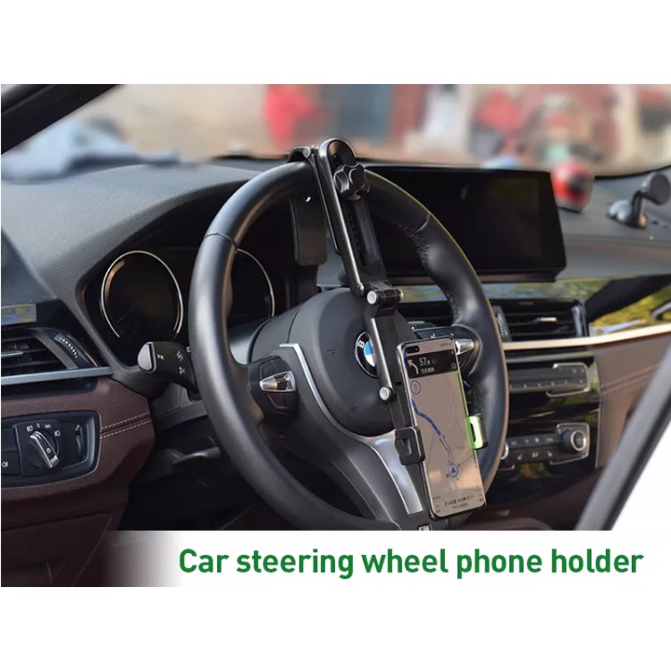 Holder Hp Mobil 6 IN 1 Dudukan Penahan Hape di Meja Rak Lemari Gagang Tongsis Handphone Penjepit henpon universal di stir mobil Sun visor rearview kaca belakang Stand ponsel serbaguna