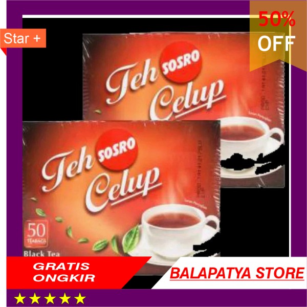 

TERLARIS !!! teh sosro celup 50 gantung