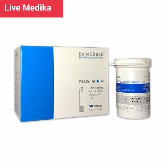 strip Gula Darah Benecheck / Benecheck Glucose / Benecheck Plus gula