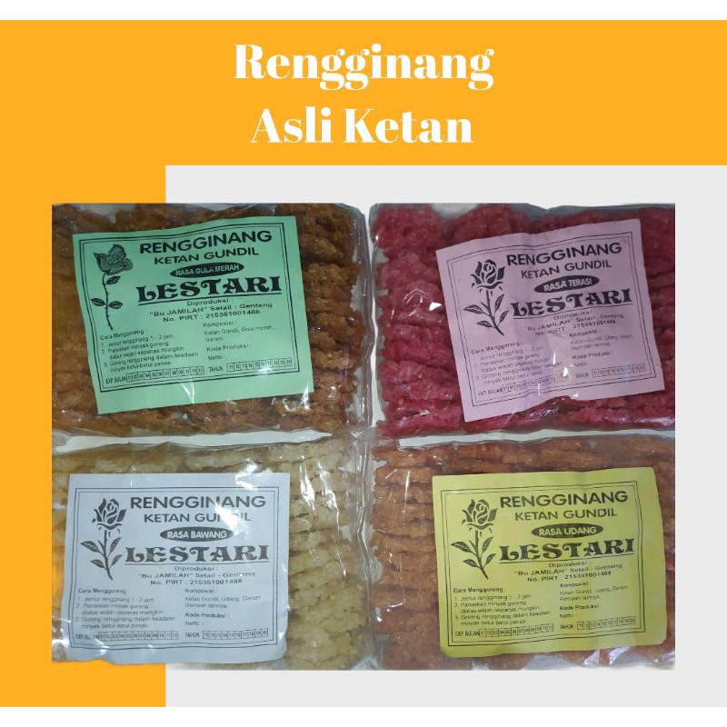 

(BARU) RENGGINANG MENTAH (ISI 50 LEBIH KEPING) KETAN ASLI MENGEMBANG TERASI/UDANG/GULAMERAH/BAWANG