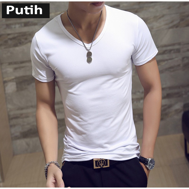 Kaos Polos Pria/Baju Pria/Kaos Pria Lengan Pendek Premium Cotton