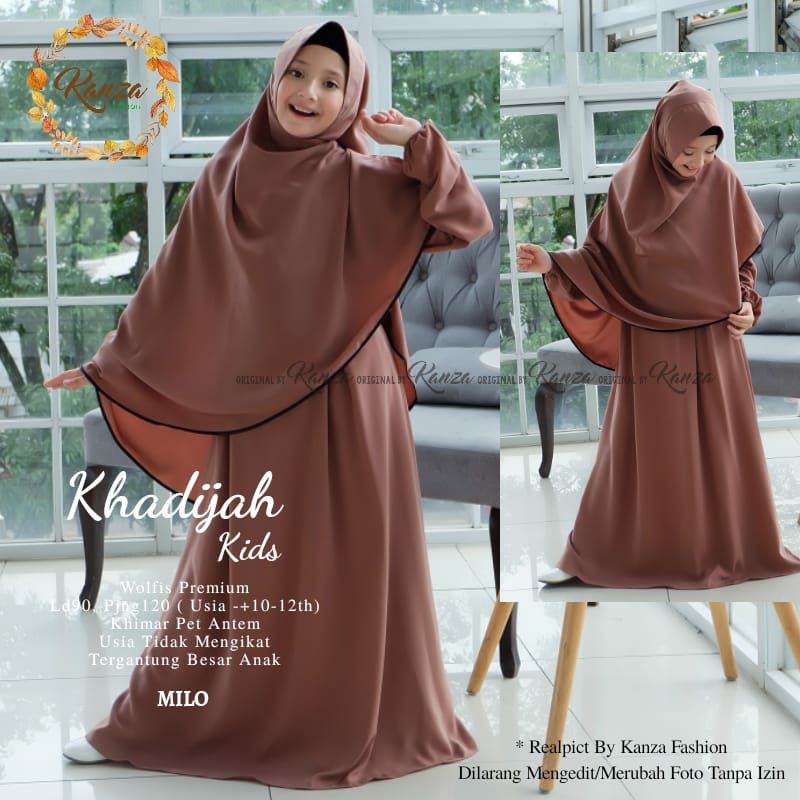 Gamis KHADIJAH KIDS syar'i ORI by KANZA