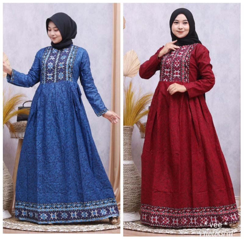 BATIK MEGA MENDUNG,GAMIS BATIK PRINT