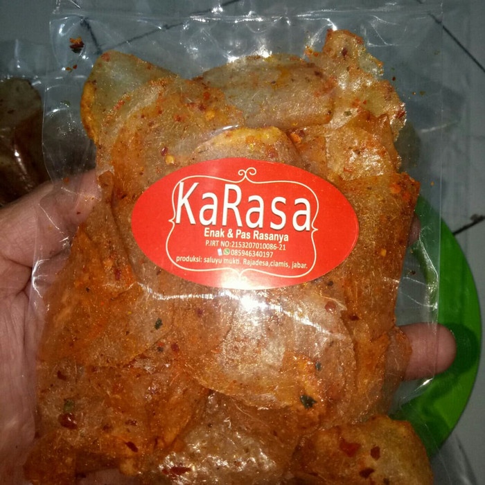 

TERLARIS keripik beling / kaca, bumbu seblak daun jeruk enak, gurih, pedas - original asin