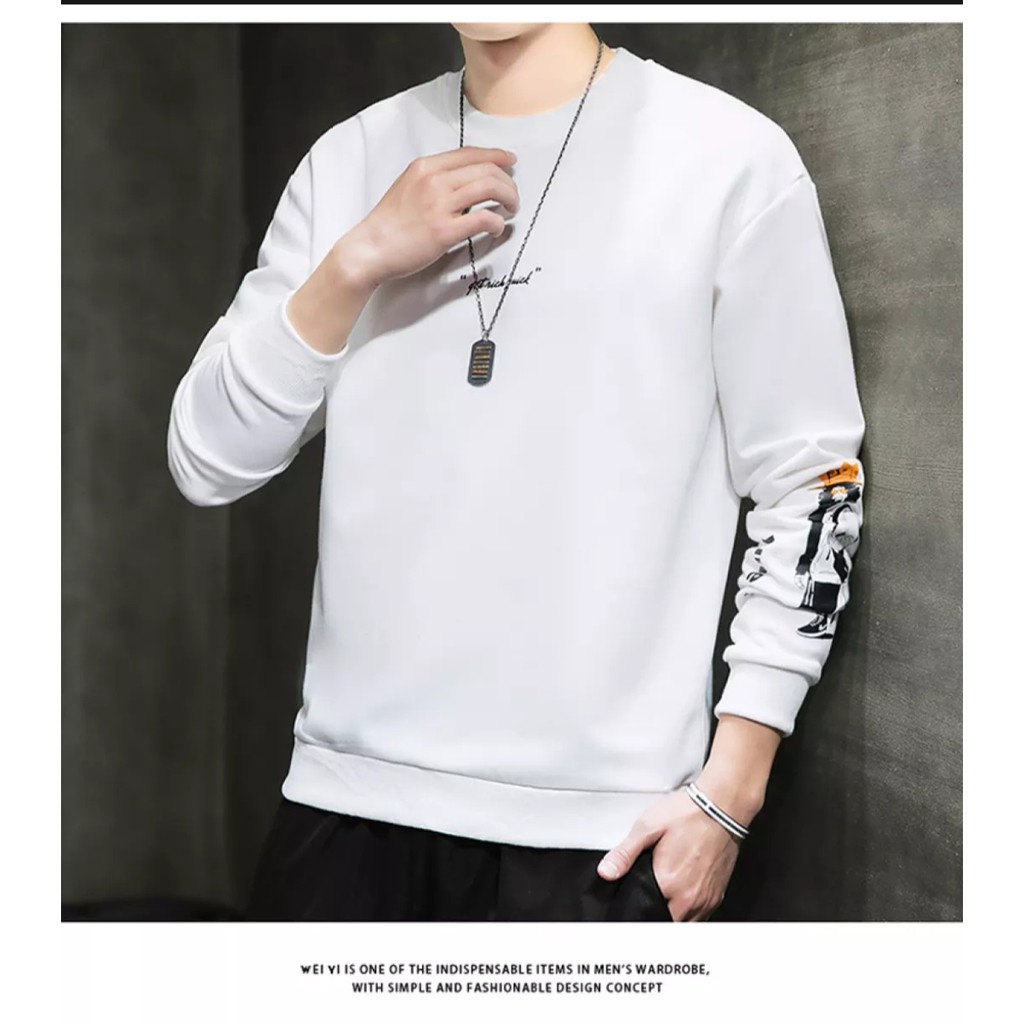 bisa COD / T-shirt size M,L,XL Get Rich fashion pria lengan panjang terbaru pakaian pria-belibeli