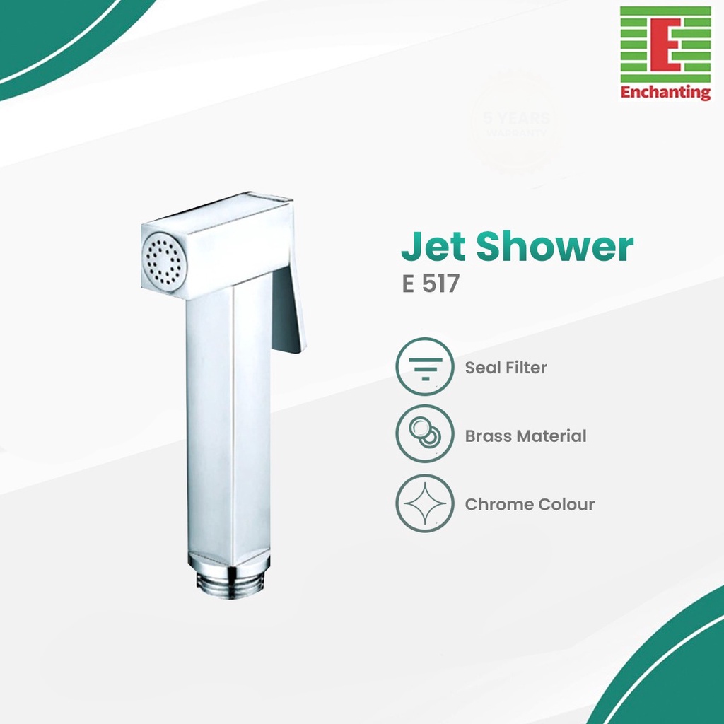 Jet Shower Solid Brass Minimalist Europe Enchanting E517