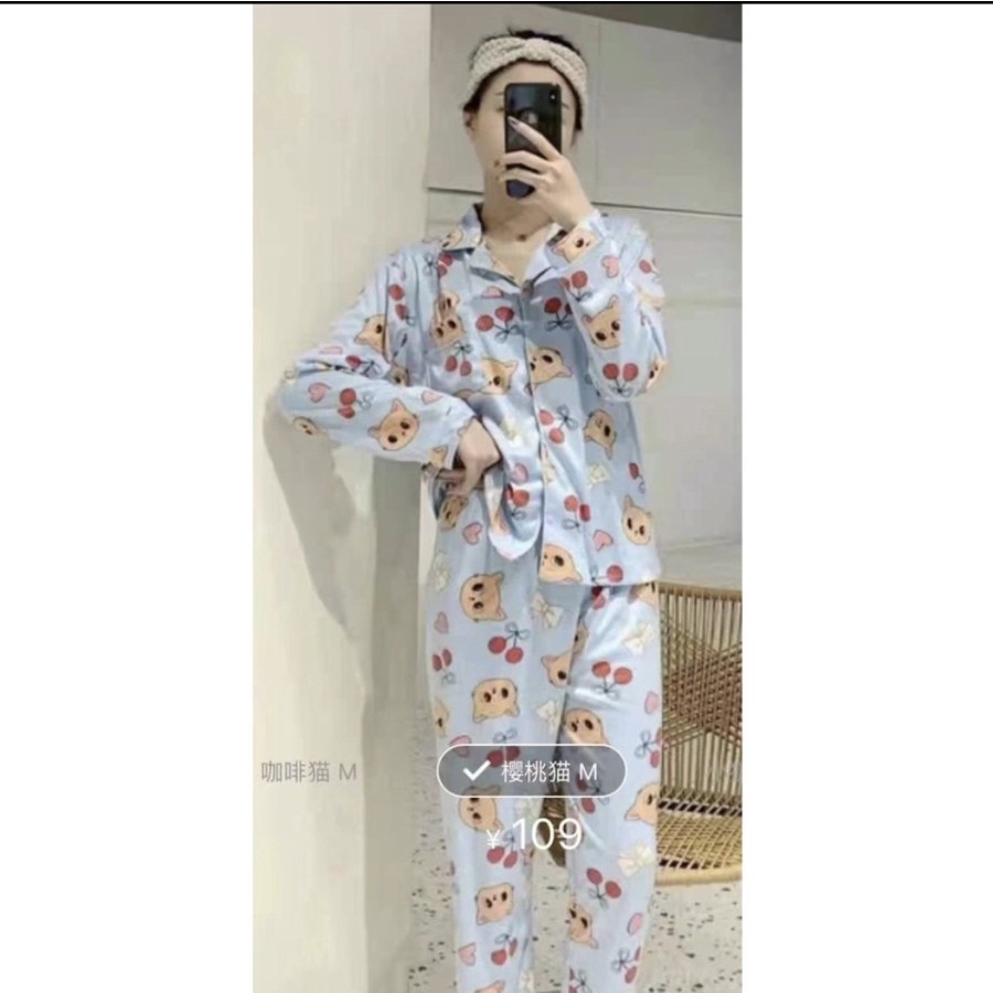 PIYAMA MUSLIM PANJANG BAJU TIDUR SYARIH IMPORT HIJAB JUMBO CELANA BIG