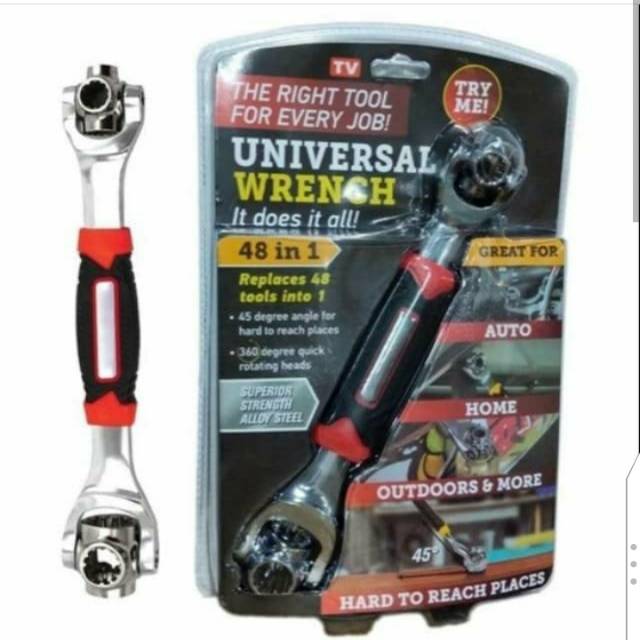 Kunci Socket Universal Wrench 48 in 1 Rotasi 360