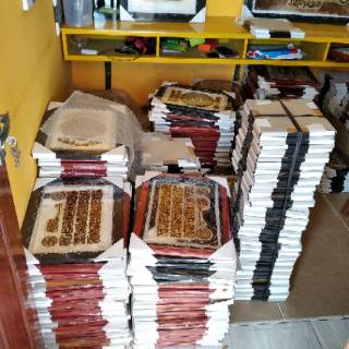 KALIGRAFI MOTIF SYAHADAT HIASAN DINDING PAJANGAN RUANG 