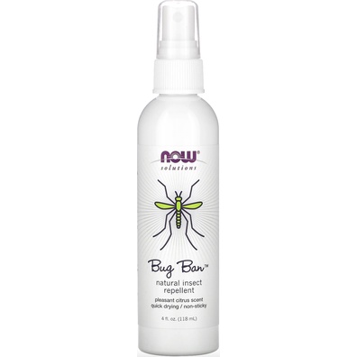 Now Solutions Bug Ban 4fl oz (118ml) Natural Insect Repellent Spray Mengusir Serangga Cegah Gigitan Serangga Nyamuk Cegah Demam Berdarah ORI USA Spray Anti Serangga
