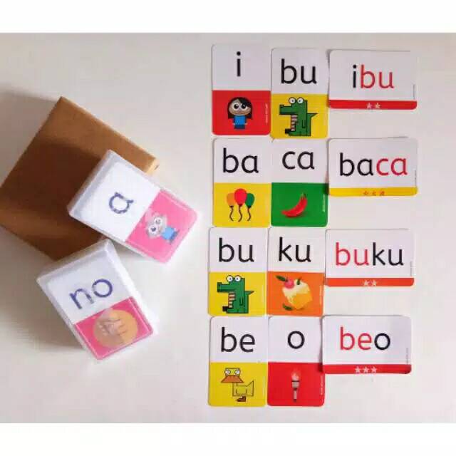 Jual Flashcards Ba Bi Bu Be Bo Shopee Indonesia