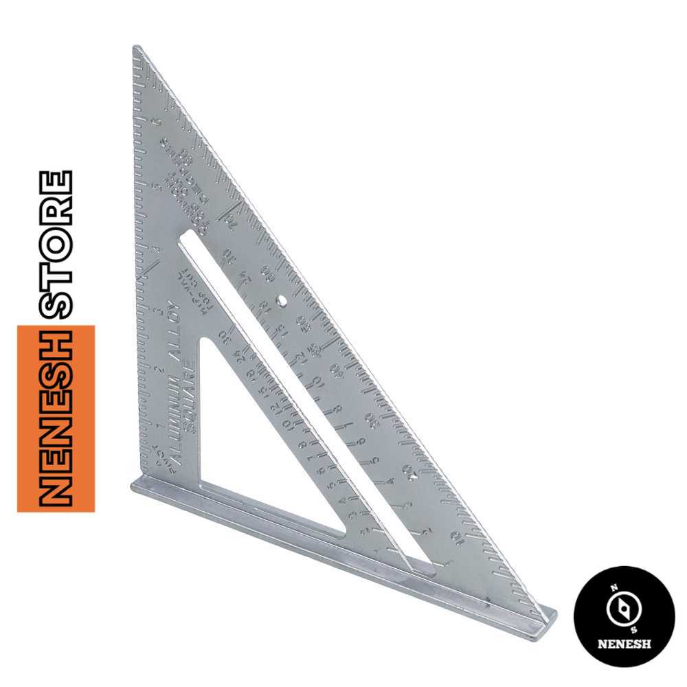 

Taffware Penggaris Siku Mistar Triangle Ruler Aluminium - VK18