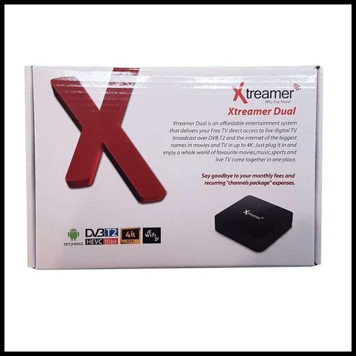 Xtreamer Dual Set Top Box Dvb-T2 Media Player Android 9.0 4K