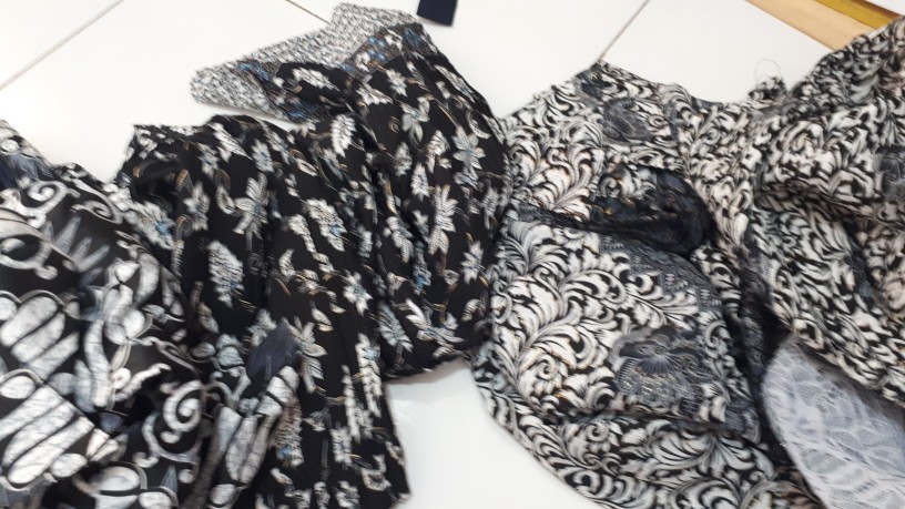 Wm>couple Batik Lengan Panjang Hem Lengan Panjang Couple Keluarga Couple Paya Gold