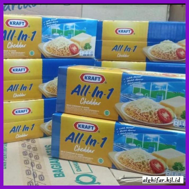 

Ujekujek- Keju Kraft Cheddar All In One 2Kg / All In 1 -Original.