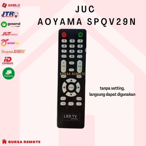 Remot / Remote TV Aoyama JUC SPQV29N LCD LED / ecer dan grosir