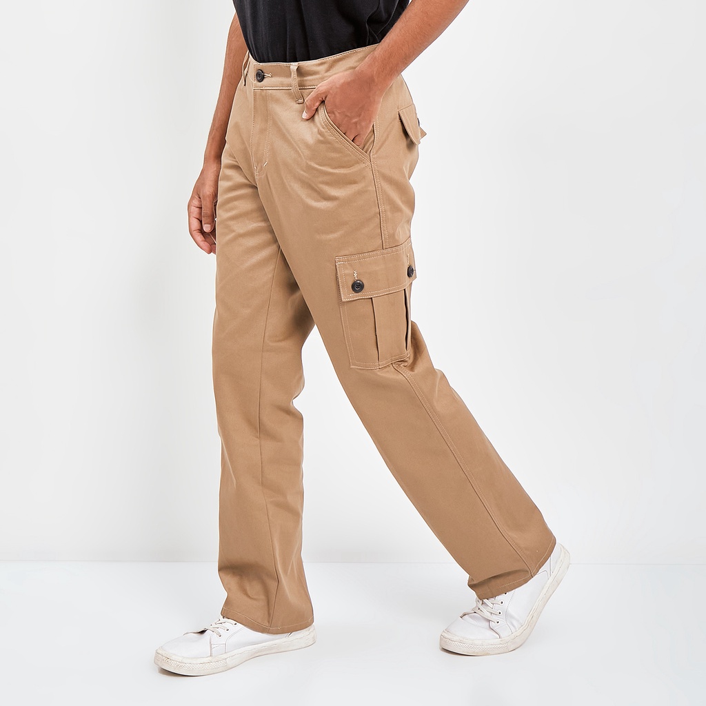 Pluviophile - Long Cargopants celana cargo panjang reguler - Khaki