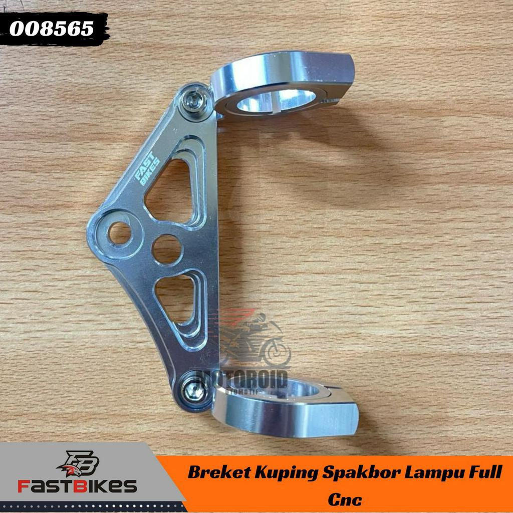 Breket Kuping Spakbor Fastbikes dudukan headlamp rx king harley vixion cb Lampu Full Cnc