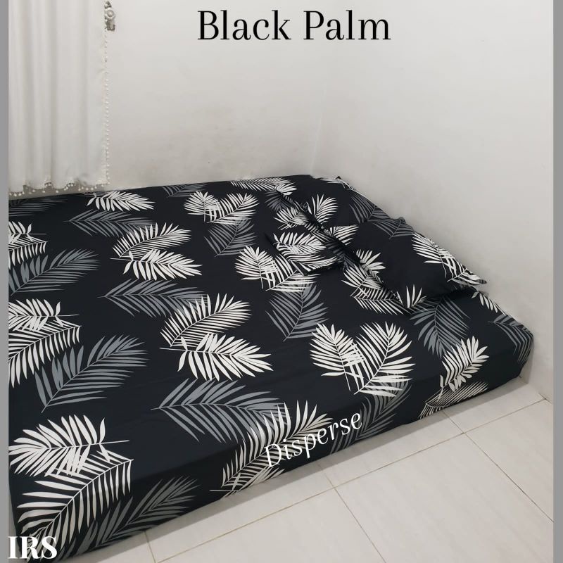 10.10 SPREI HOMEMADE motif black palm| camelia rose| black grid| white leaf| lovely whale| happy owl
