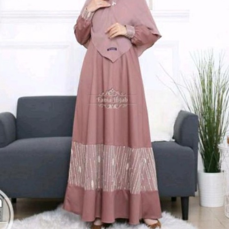 Gamis Fitrah/Fania Hijab/Dress Fitrah/Toyobo Dress/Gamis Toyobo Berkualitas