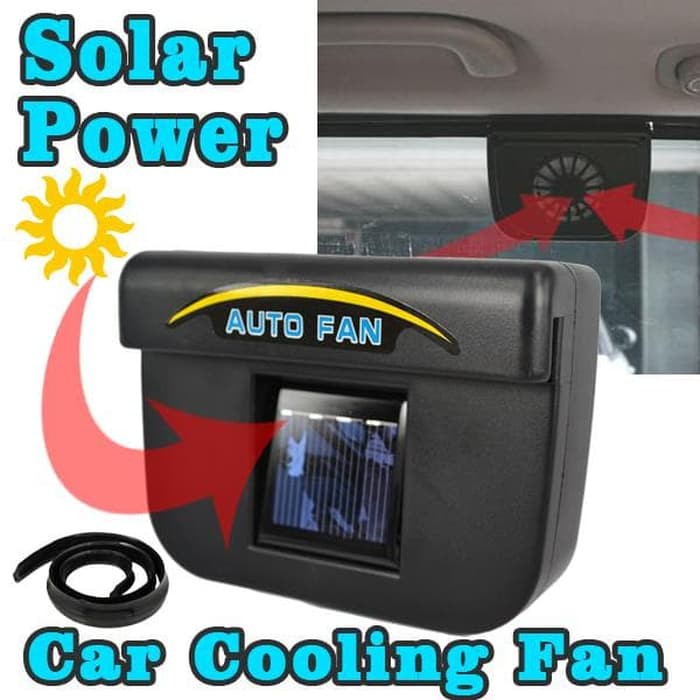 HS Car Cooling Fan - Auto Fan - Pendingin Mobil Saat Parkir Solar Power