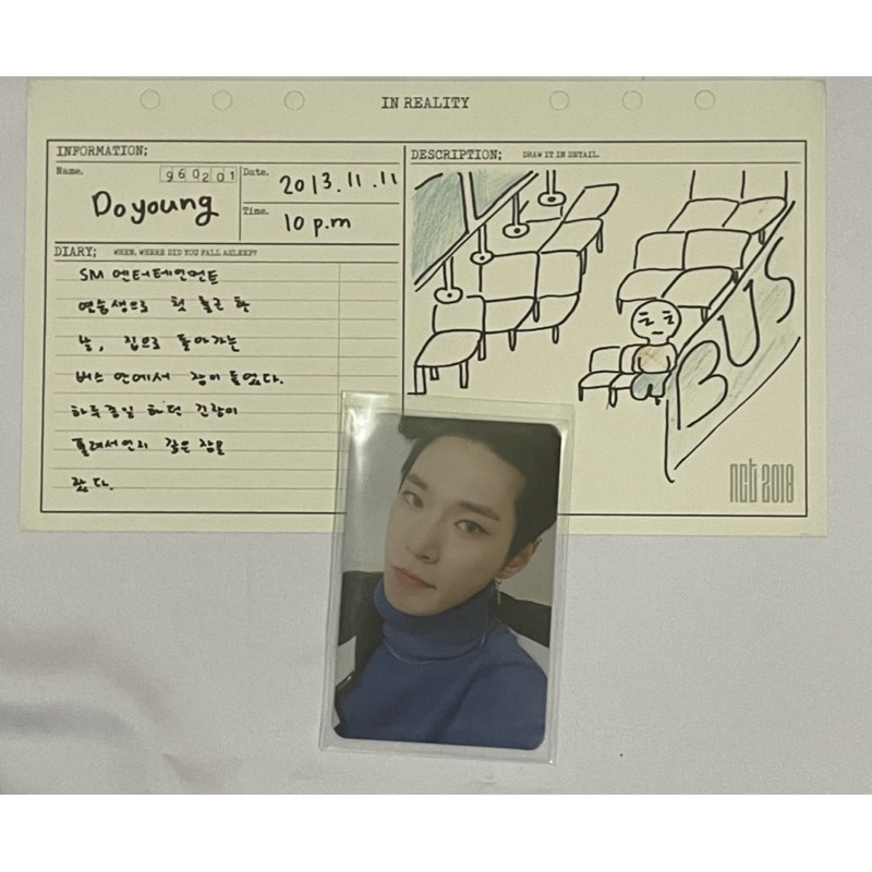 NCT 2018 Empathy doyoung reality PC Photocard and diary