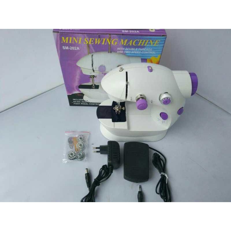 MESIN JAHIT PORTABLE + MEJA / MESIN JAHIT MINI MESIN JAIT MINI PORTABLE MINI PORTABLE SEW MACHINE