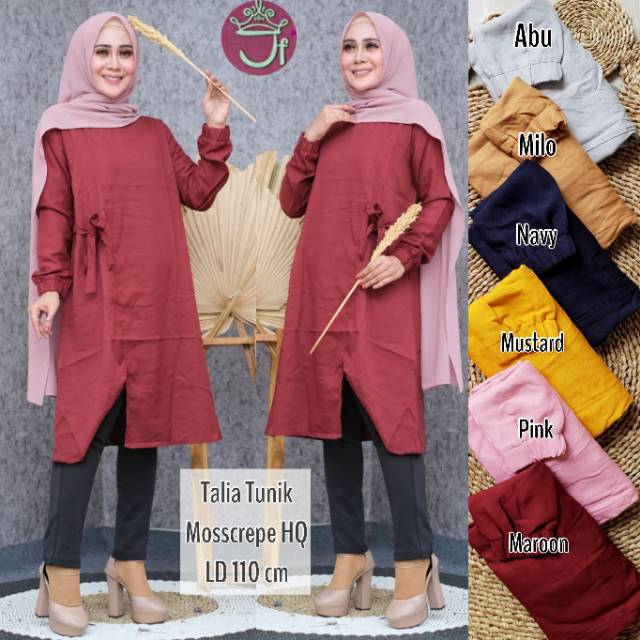 Tunik MOSKREP Moscrepe Tali Samping //JF455