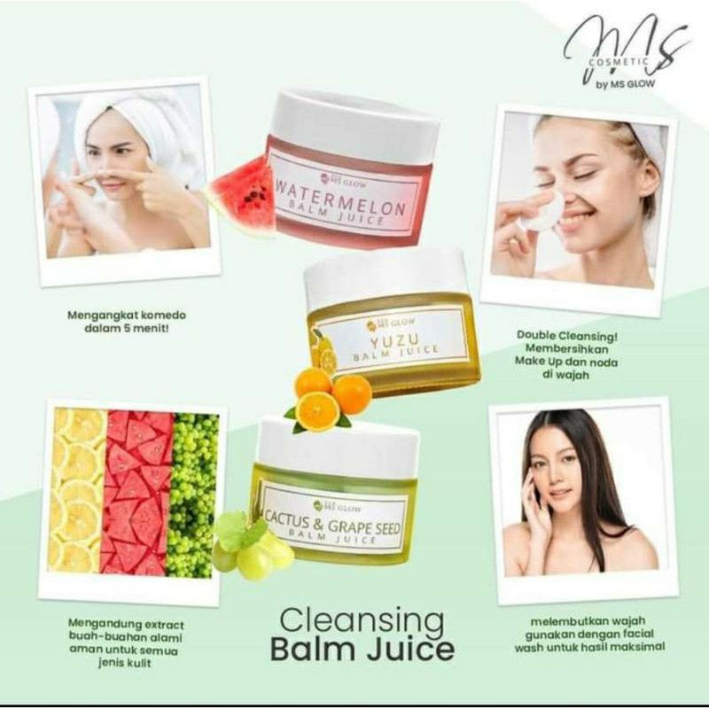 MS GLOW BALM JUICE / WATERMELON / CACTUS&amp;GRAPE / YUZU