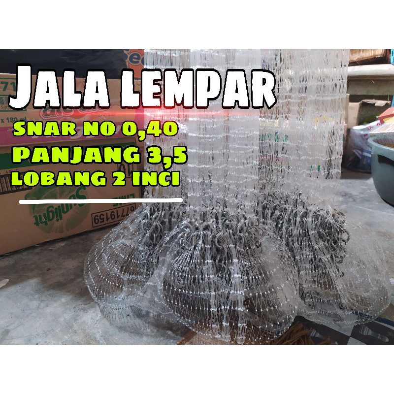 JALA LEMPAR SNAR BESAR, COCOK UNTUK IKAN BESAR, LOBANG 2 JARI