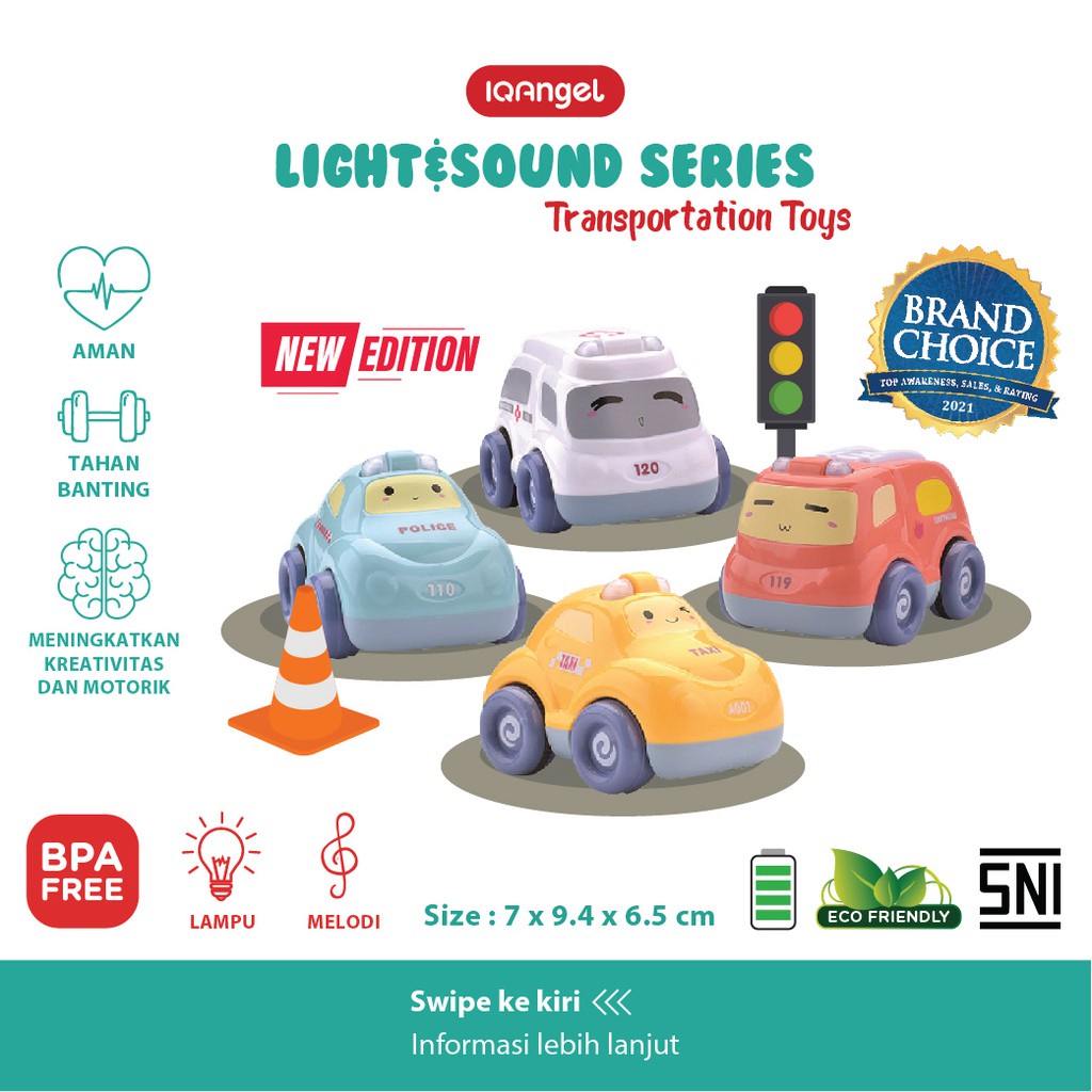 IQ Angel New Light&amp;Sound Transport Car Toys IQ698