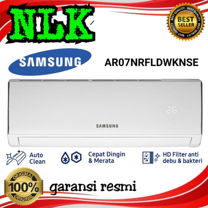 PROMO AC SAMSUNG 3/4 07NRFLD AC SAMSUNG 07NRFLD AC SAMSUNG 3/4 PK + PASANG INSTALASI