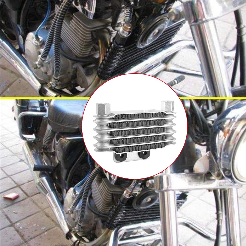 Pengganti Radiator Pendingin Oli Mesin 5 Baris Untuk Motor 125-250cc Engine Oil Cooler Cooling Radiator Mesin