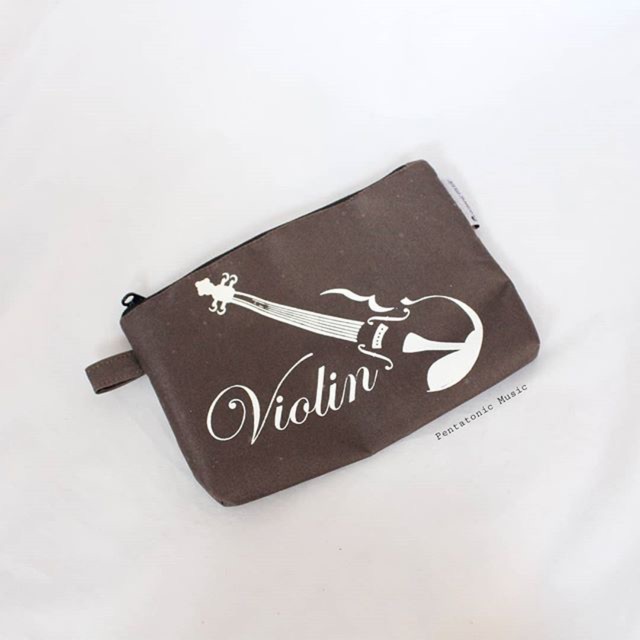 

Violin Choco Pouch | Motif alat musik Biola | Kado Hadiah Unik Cokelat