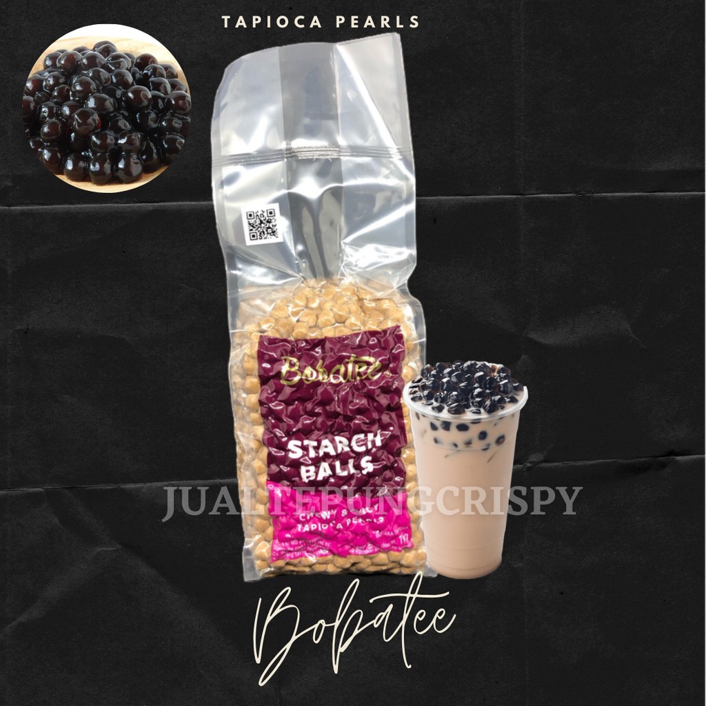 BOBATEE TAPIOCA PEARL KEMASAN 1KG / TOPPING BOBA / BUBBLE DRINK / TOPPING MINUMAN