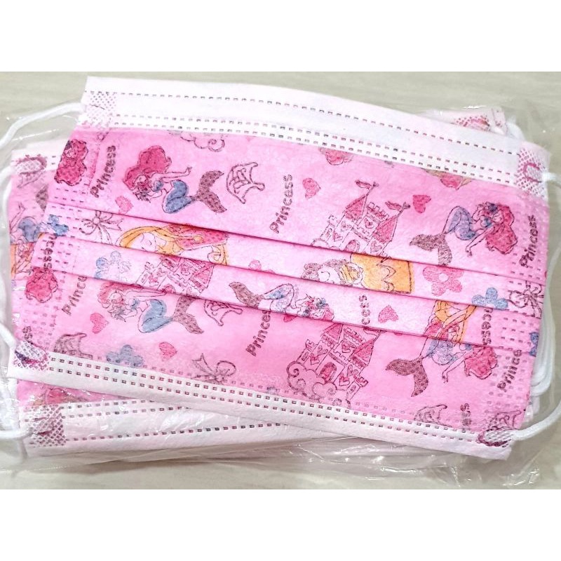 MASKER ANAK ISI 50PCS PINK PRINCESS MASKER ANAK 3PLY ISI 50PCS MASKER ANAK SEKOLAH ORIGINAL