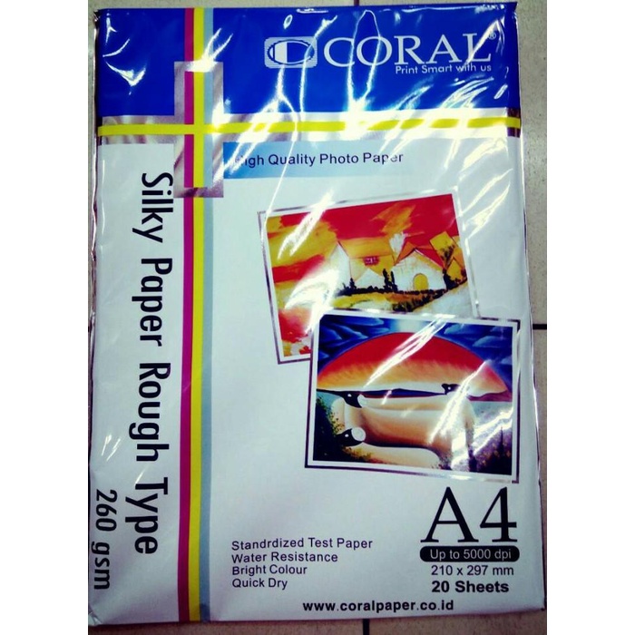 Art Paper Silky Photo Paper 260G Coral