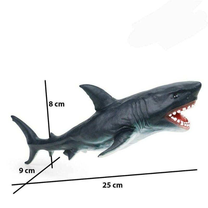 MAINAN HEWAN MEGALODON HIU SHARK FIGURE