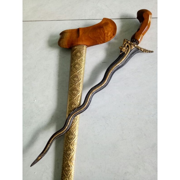 keris antik unik stw dhapur naga sasra luk 9 sangat langkah berpamor gumbolo geni