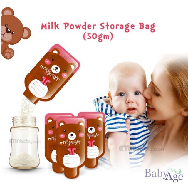 Kantong Susu Bubuk 50 Gram Babyage Milk Powder Storage P37