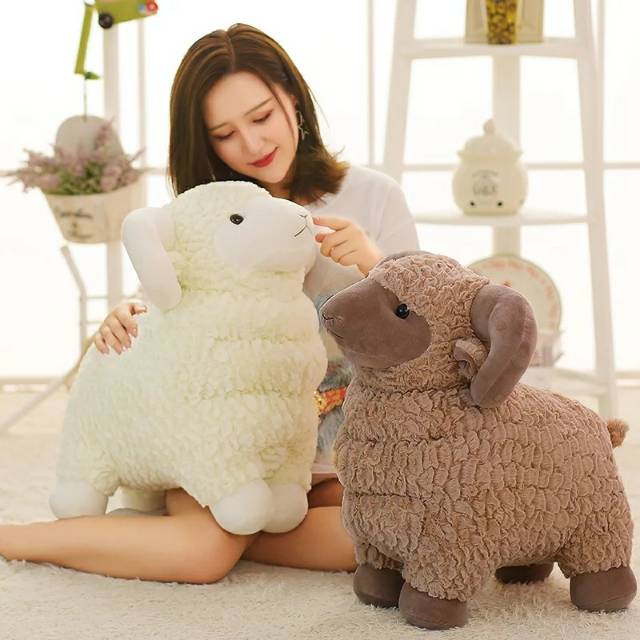 Boneka Domba Jumbo Panjang 60 cm Lembut Shopee Indonesia