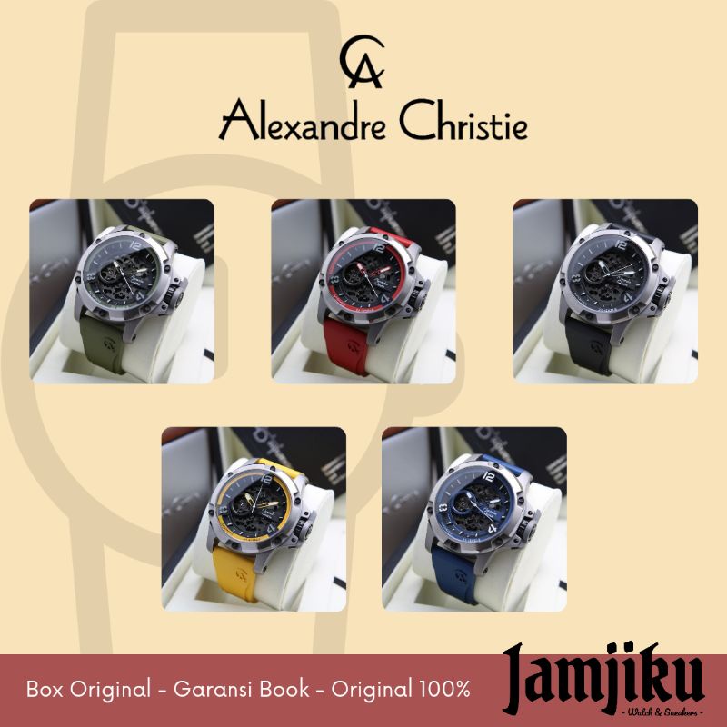 Jam Tangan Alexandre Christie Automatic Titanium AC 6295 - Alexandre Christie Pria Automatic Titaniu