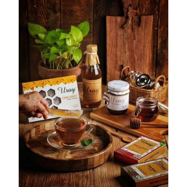 

Bny31 Uray madu urai asli uray 330ml / 450gr & 640 ml / 875gr enak - raw honey organik mengandung