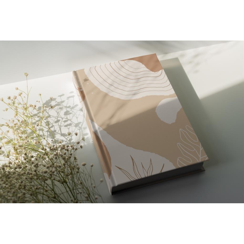 

GARANSI! BISA CUSTOM NAMA - NOTEBOOK A5 HARDCOVER BROWN BOHO ART COLLECTION