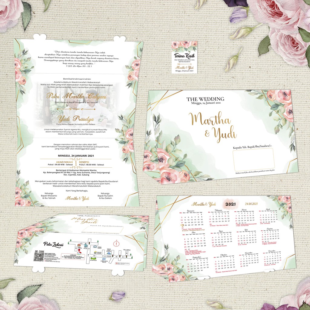 

UNDANGAN PERNIKAHAN PROMO KALENDER HIJAU MINT