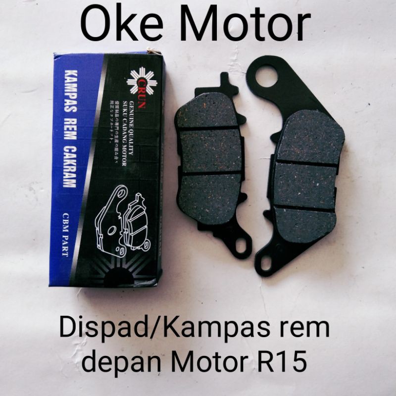 dispad/kampas rem depan motor R15